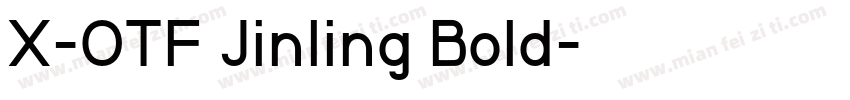 X-OTF Jinling Bold字体转换